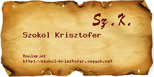 Szokol Krisztofer névjegykártya